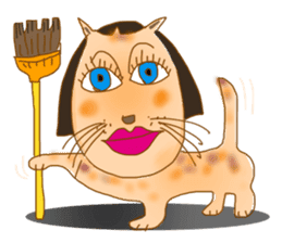 Lady Cat Mari sticker #2552381