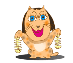 Lady Cat Mari sticker #2552388