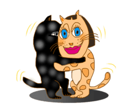 Lady Cat Mari sticker #2552390