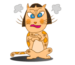 Lady Cat Mari sticker #2552394