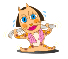Lady Cat Mari sticker #2552396