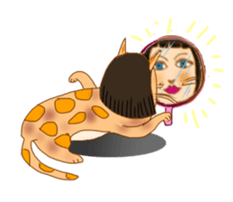 Lady Cat Mari sticker #2552403