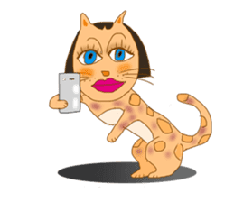 Lady Cat Mari sticker #2552406