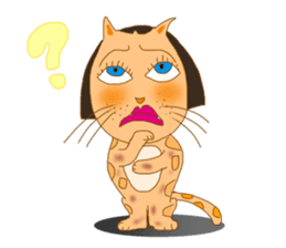Lady Cat Mari sticker #2552408