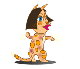 Lady Cat Mari sticker #2552410