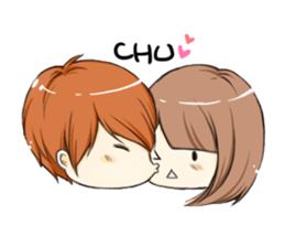 Pig-Couple With Happines sticker #2552823