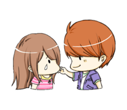 Pig-Couple With Happines sticker #2552826