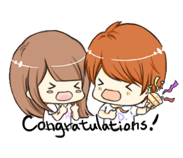 Pig-Couple With Happines sticker #2552827