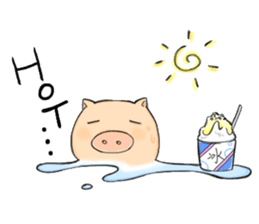 Pig-Couple With Happines sticker #2552828