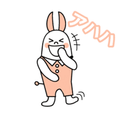 Simple talk Rabbit  type Robot sticker #2553231