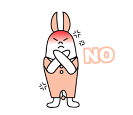 Simple talk Rabbit  type Robot sticker #2553232