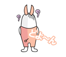 Simple talk Rabbit  type Robot sticker #2553244