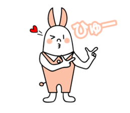 Simple talk Rabbit  type Robot sticker #2553256