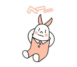 Simple talk Rabbit  type Robot sticker #2553257