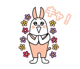 Simple talk Rabbit  type Robot sticker #2553268