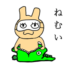 Flesh-colored rabbit sticker #2553270