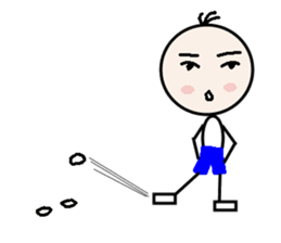 Lines of people sticker #2553607