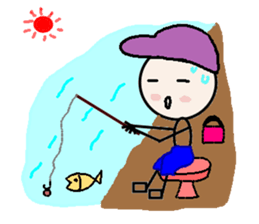 Lines of people sticker #2553615