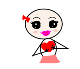 Lines of people sticker #2553619