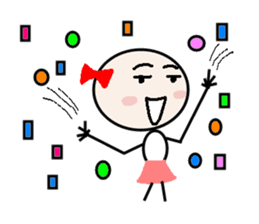 Lines of people sticker #2553625