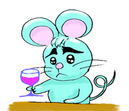 "Lucky" the mouse second edition sticker #2553954