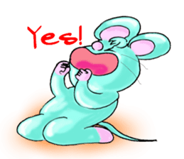 "Lucky" the mouse second edition sticker #2553963