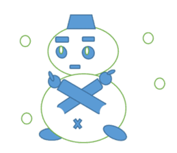 Snowman and together sticker #2554594