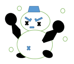Snowman and together sticker #2554598