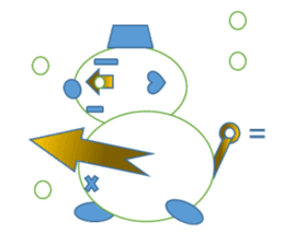 Snowman and together sticker #2554599
