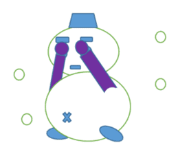 Snowman and together sticker #2554600