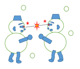 Snowman and together sticker #2554605