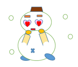 Snowman and together sticker #2554609