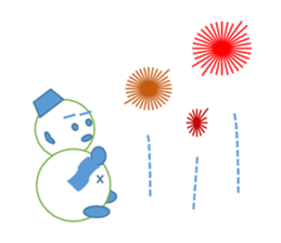 Snowman and together sticker #2554621
