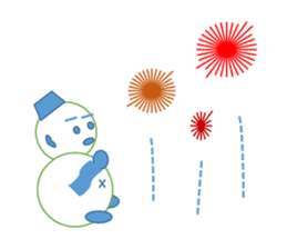 Snowman and together sticker #2554621