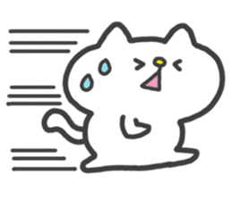 White Cat Sticker : Chilon sticker #2554822