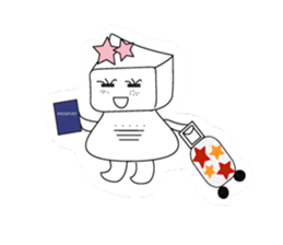 Big head girl sticker #2554912