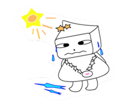 Big head girl sticker #2554916