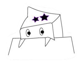 Big head girl sticker #2554932