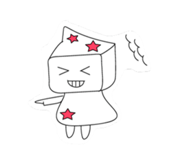 Big head girl sticker #2554943