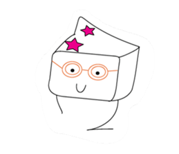 Big head girl sticker #2554947