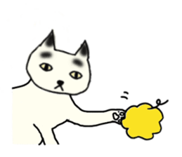 a mottled cat sticker #2555070