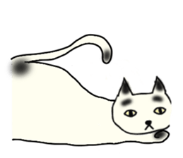 a mottled cat sticker #2555071