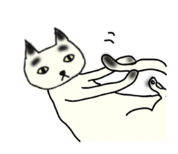 a mottled cat sticker #2555072