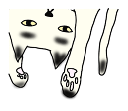 a mottled cat sticker #2555074