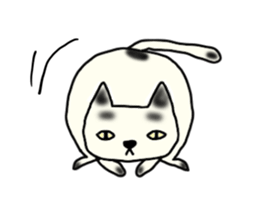 a mottled cat sticker #2555077