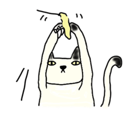 a mottled cat sticker #2555078