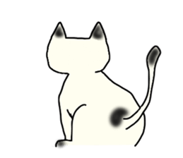 a mottled cat sticker #2555084