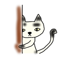 a mottled cat sticker #2555085