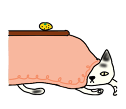 a mottled cat sticker #2555087