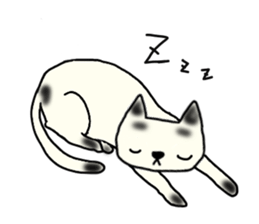 a mottled cat sticker #2555099